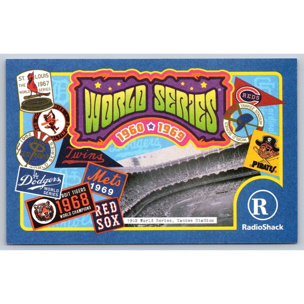 Postcard World Series 1960-1969 Yankee Stadium NY MLB Unposted Radio Shack 2003